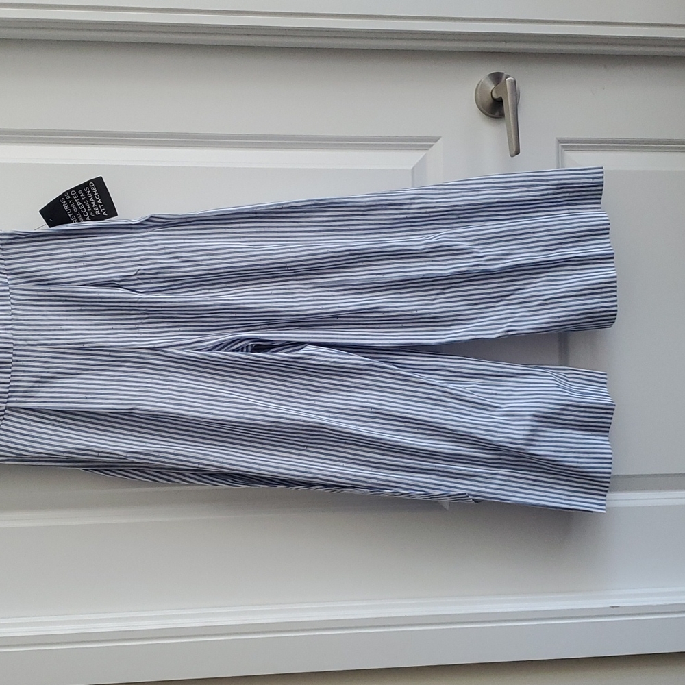 NWT Club Monaco Tiphanie Jumpsuit Pantalon Blue Stripe sz00 - Picture 3 of 7